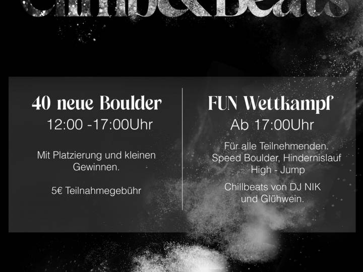Climb & Beats ist das steilste Event vor Weihnachten.