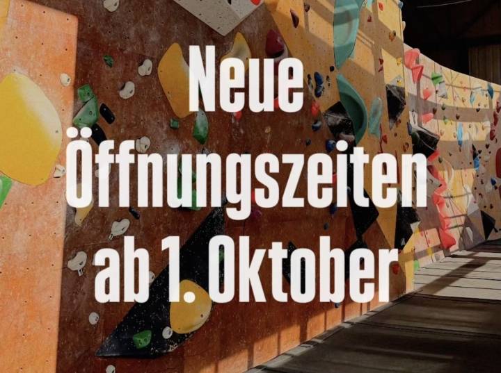 Ab dem 1. Oktober dieses Jahres werden die Öffnungszeiten der Boulderhalle Steil in Karlsruhe leicht angepasst.