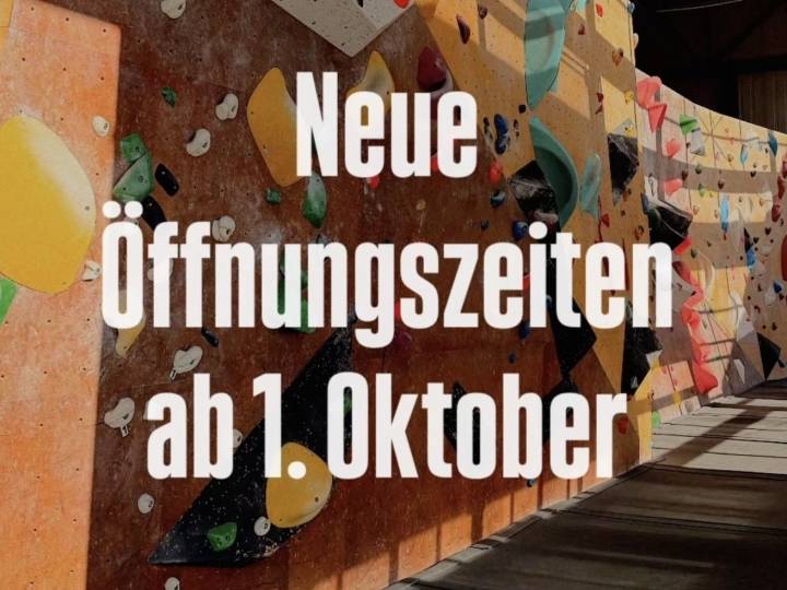 Ab dem 1. Oktober dieses Jahres werden die Öffnungszeiten der Boulderhalle Steil in Karlsruhe leicht angepasst.